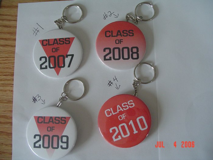 New Handmade Keychain Class of 2008, 2009, 2010, 2011