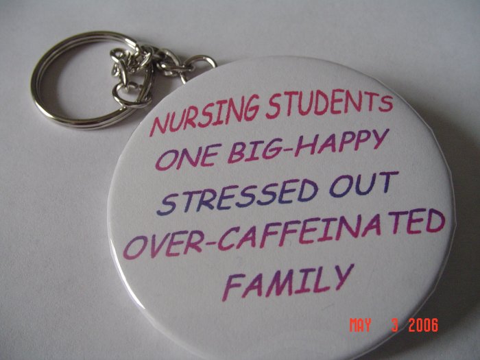 New Handmade Nursing Students One Big Happy Family Keychain
