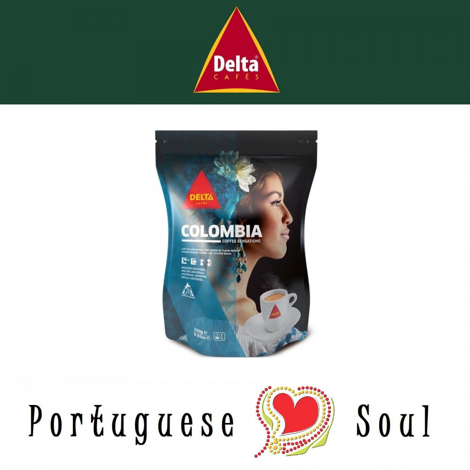 DELTA Roasted Ground Coffee Colombia 250g