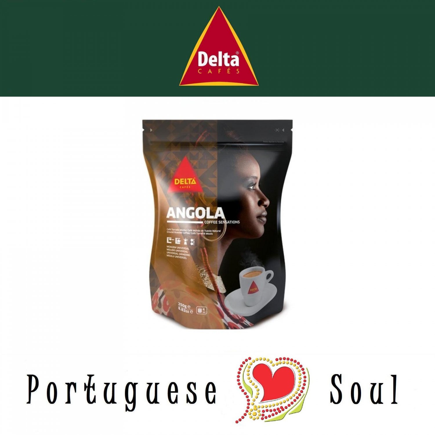 DELTA Roasted Ground Coffee Angola 250g