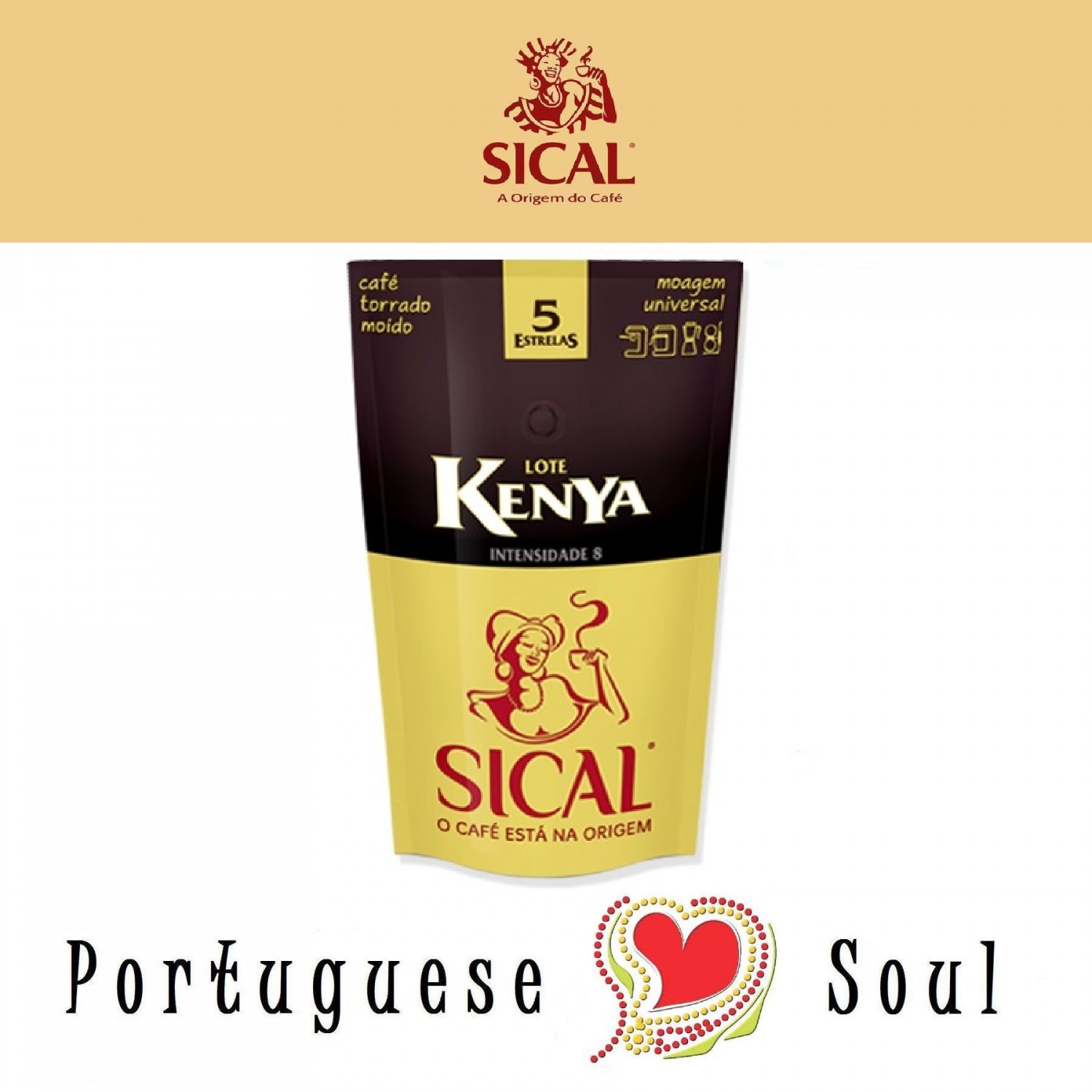 SICAL Roasted Ground Coffee Kenya 220g