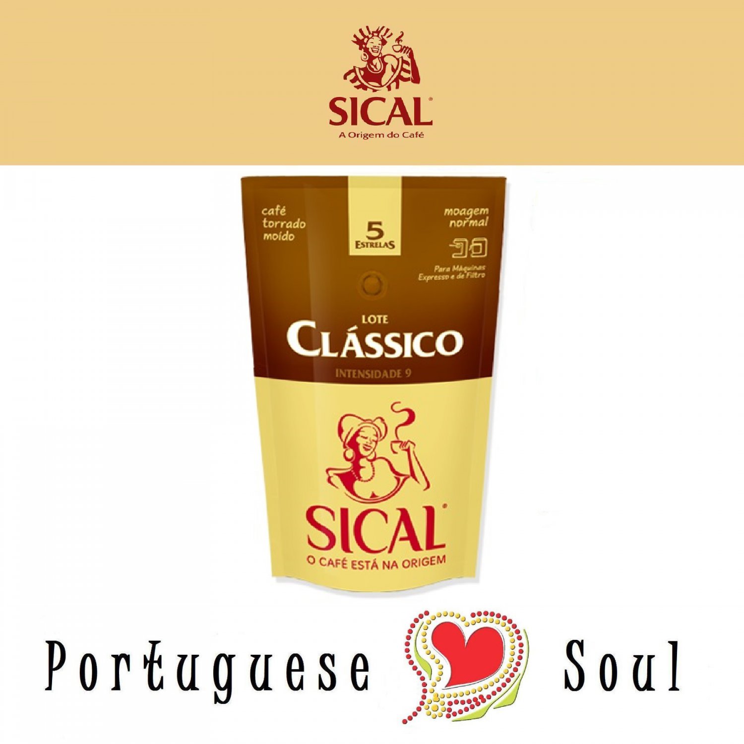 SICAL Roasted Coffee Clássico 250g | FINE Ground Coffee