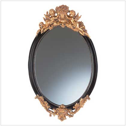 Baroque Wall Mirror with Cherubs
