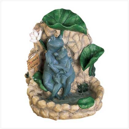 Loving Frogs Tabletop Fountain