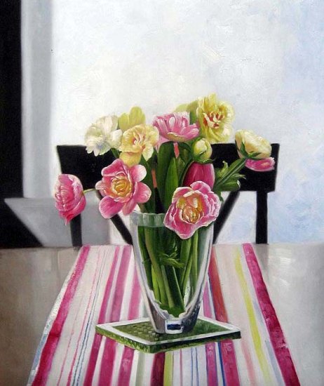 Mixed bouquet of flowers 20" x 24" Original Oil