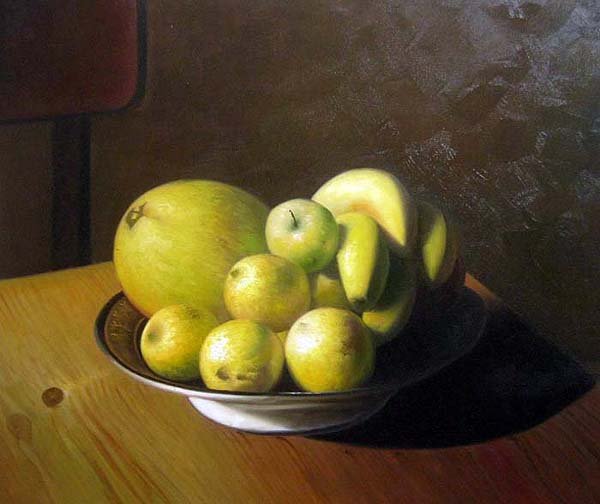 Fruit in bowl still Life 20" x 24" Original Oil