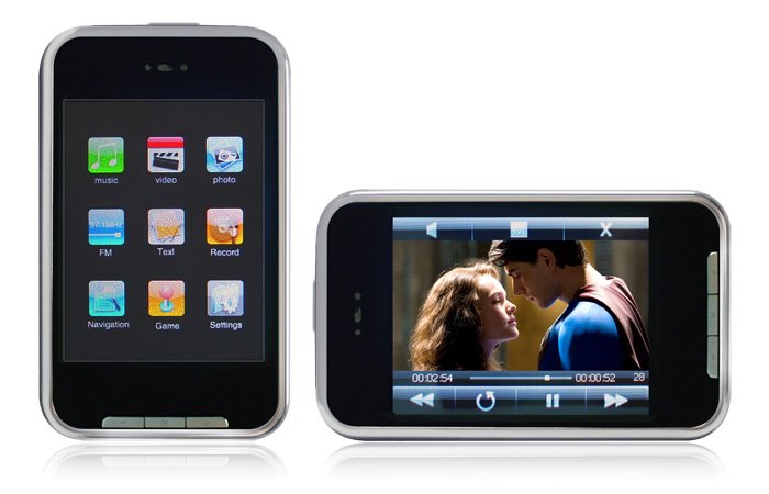 Full 2.8inch 262K colors TFT 4GB Touch screen Mp4 player