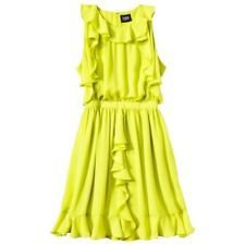 Prabal Gurung for Target 10 NWOT Sulfur green ruffle dress NEW