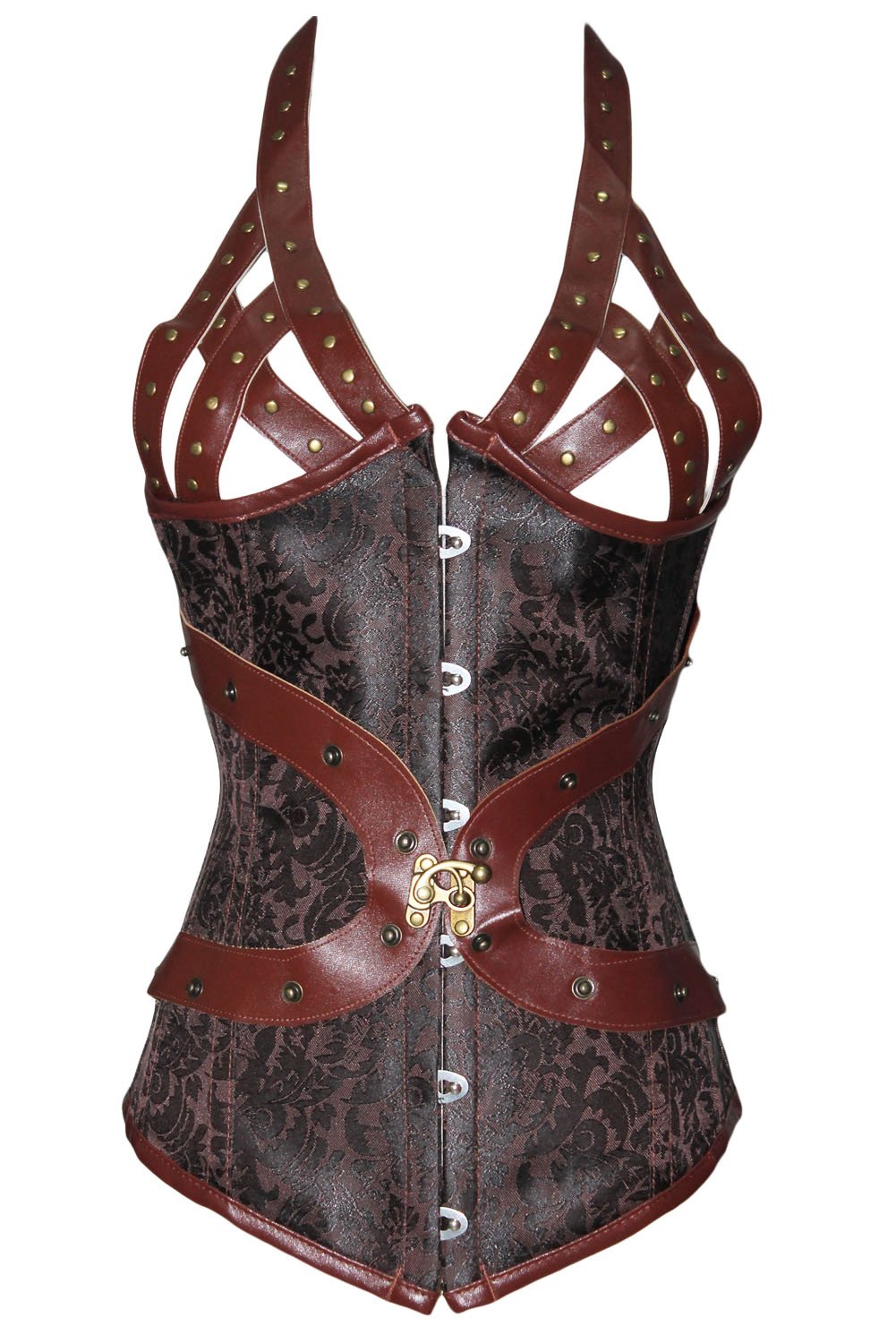 Steel Bones Halter Steampunk Corset