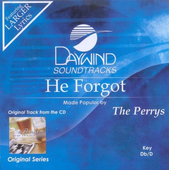 He Forgot, Accompaniment CD