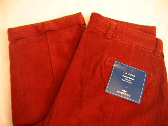 NWT Men's Dockers Corduroy Pants Sz 38x32