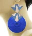 Blue with gem stones fashion earrings