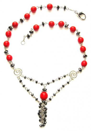 Black and Red Necklace