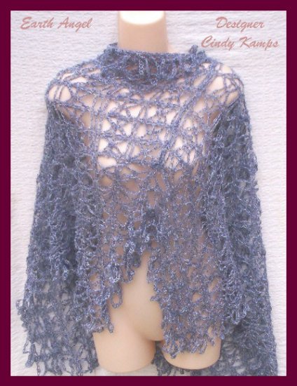 Earth Angel Asymmetrical Poncho Pattern by Designer Cindy Kamps