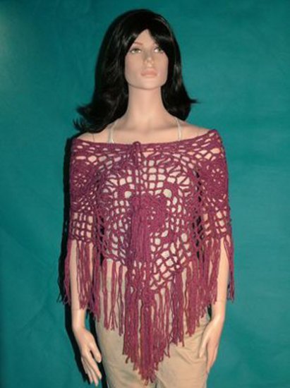 Jungle Rose Poncho Pattern by Cindy Kamps