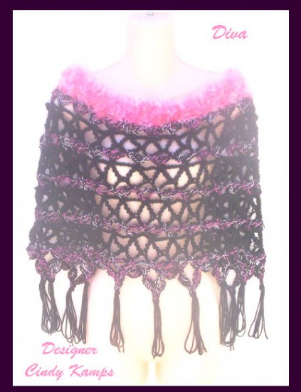 DIVA Poncho Pattern #52 by Designer Cindy Kamps