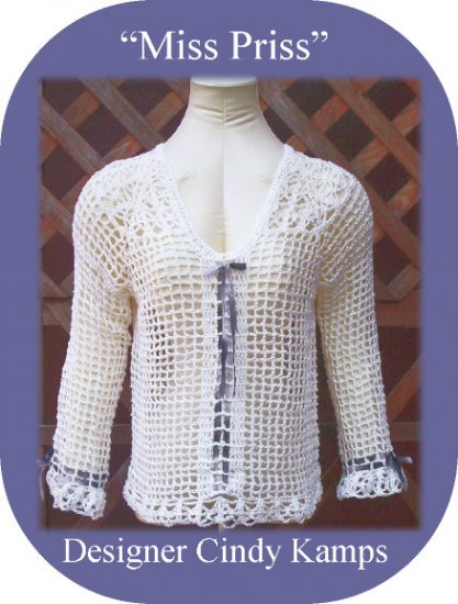 MISS PRISS Long Sleeved Crochet Top Pattern