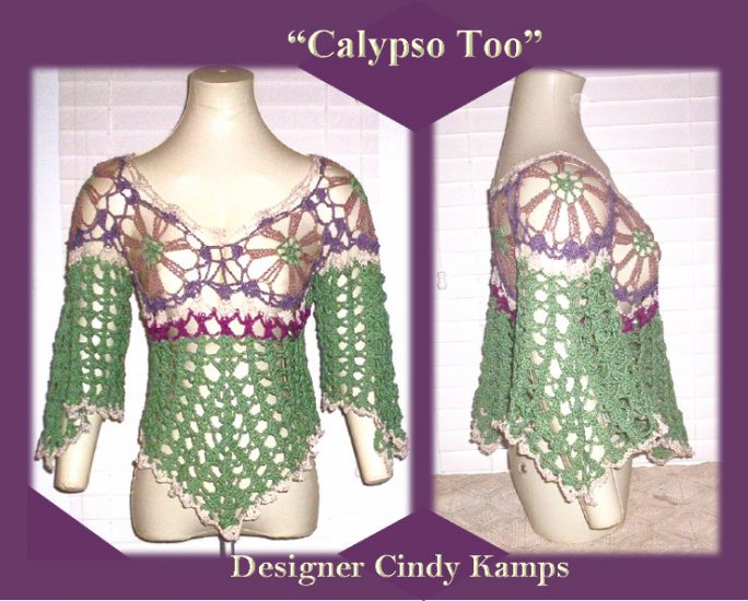 CALYPSO TOO Asymmetrical Crochet TOP Pattern