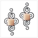 #32402 Scrollwork Candle Sconces