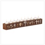 38257#Crucifix Tealight Holder