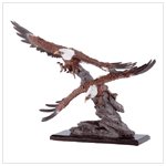#33758 Eagles Soar Over Rocks