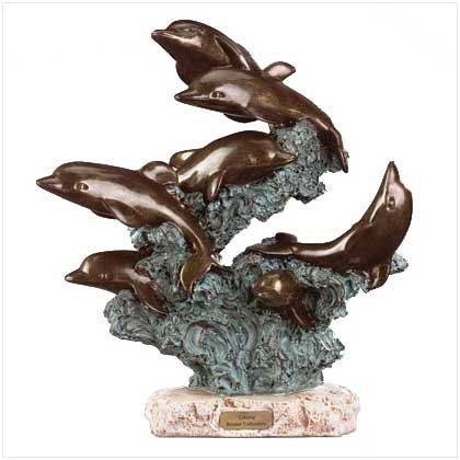 #27251 Leaping Dolphins Sculpture