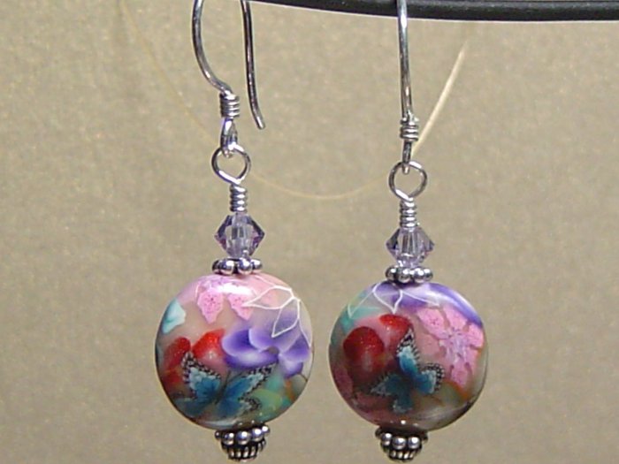 BUTTERFLY II Polymer Clay Earrings - KM
