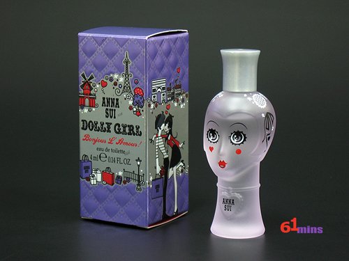 Mini Miniature Perfume ANNA SUI Dolly Girl Bonjour L'Amour EDT 4ml