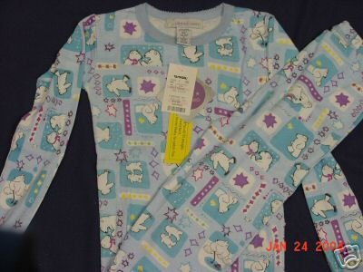 Girls Size 6 Blue Polar Bear