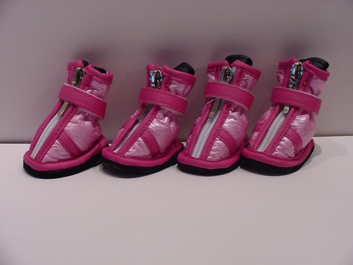 Dog Clothes Apparel Hot Pink & Pink Boots Booties Small