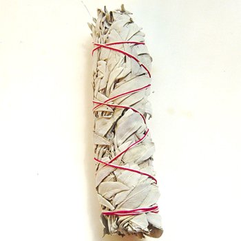 Sage Leaf White Smudge Stick 5.5"
