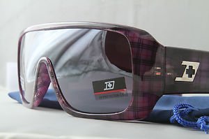 Purple Plaid FUNKY ski snowboard STUNNA aviator goggle style sunglasses retro
