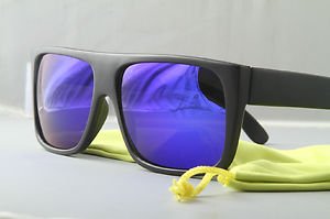 FLAT-TOP Black to the future Stunna Sunglasses Purple mirror retro *FREE POUCH