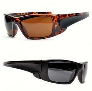 Biker Style wrap around sunglasses great for motorcycles beach gas can man shade
