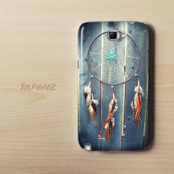 Dreamcatcher Vintage Native Galaxy SNote 2 N7100 3D Case, Dreamcatcher Galaxy SNote 2 3D Cover