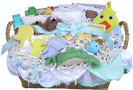 Everything Bath Time Baby Gift Basket (Boy, Girl or Neutral)