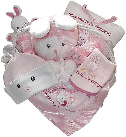 Bunny Love Baby Gift Basket