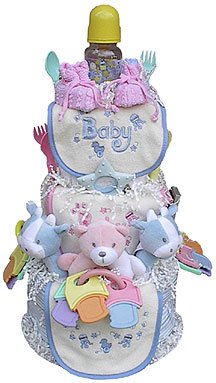 Triplets Diaper Cake (Boys, Girls, Combinations or Neutral)