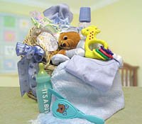 Welcome Baby Boy Bassinet