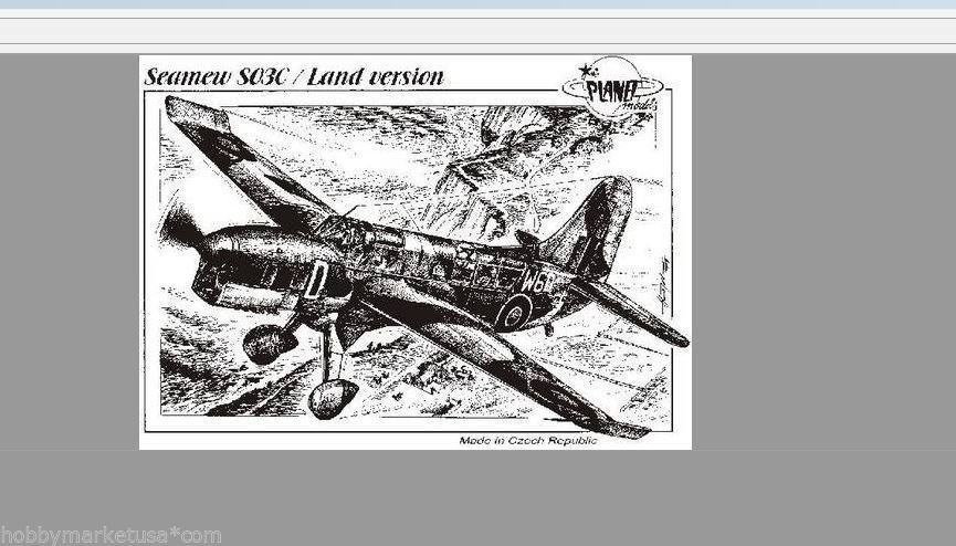 1/48 Curtiss Seamew S03C PLANET NEW