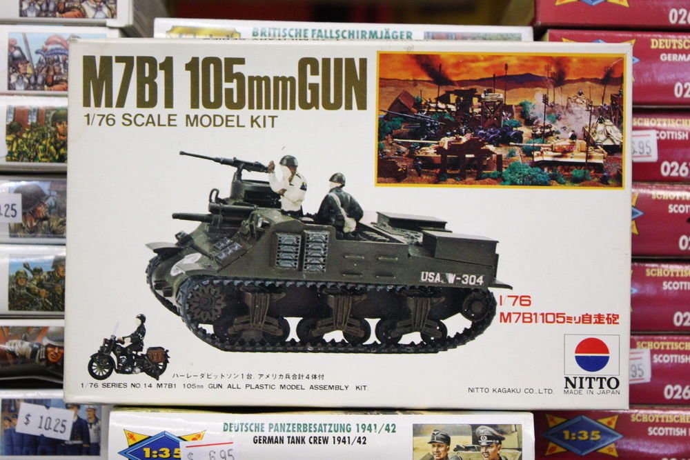 1/76 M7B1 105mm SELF PROPELLED GUN NITTO FUJIMI NEW