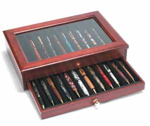 Rosewood 24 Pen Display Case