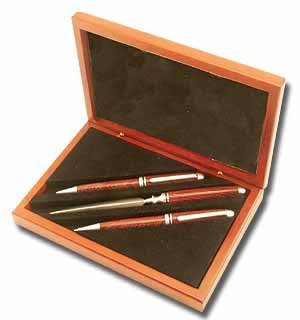 3 Piece Rosewood Desk Set