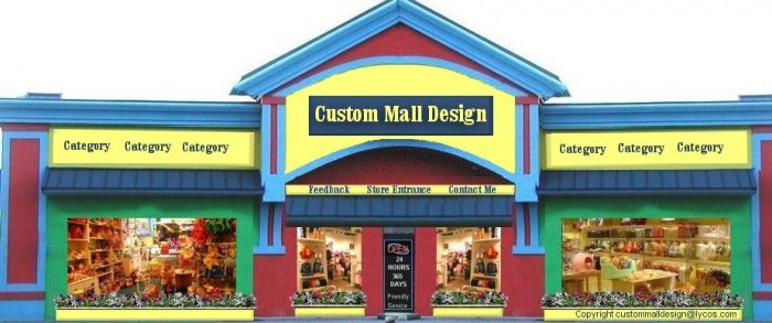Web Site or Auction Template Giant Store Navigational Header Logo & Custom Links