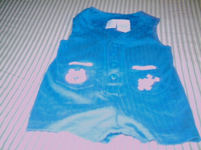 6 - 9 MTHS - LITTLE BY LITTLE - INFANT BOY ROMPER