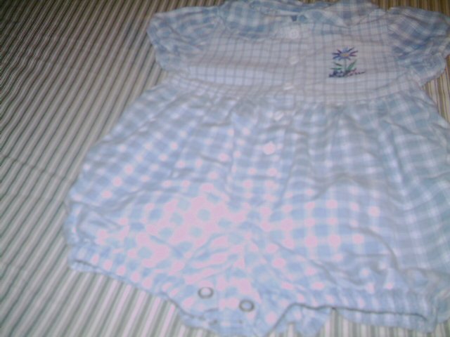 6 - 9 MTHS - BABY B'GOSH - INFANT GIRL - ROMPER SUIT