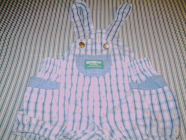 24 MTHS -OSHKOSH- INFANT BOYS OVERALL ROMPER SUIT