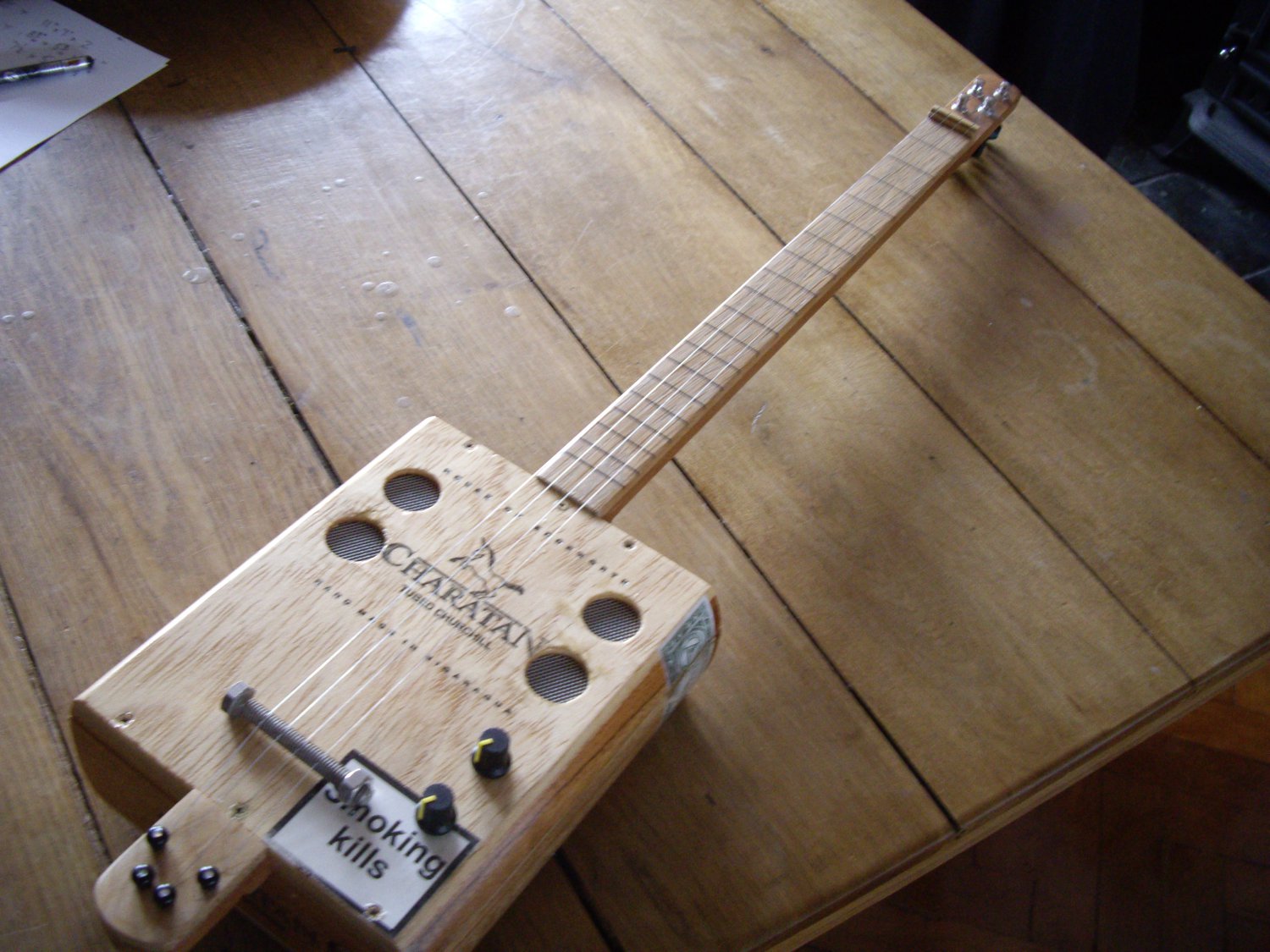 Cigar Box Guitar 4 String Hand Crafted