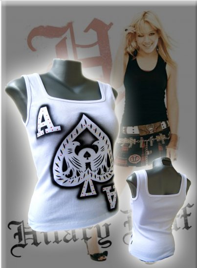 Ace of Spades 'Take a Gamble' Tank Top White