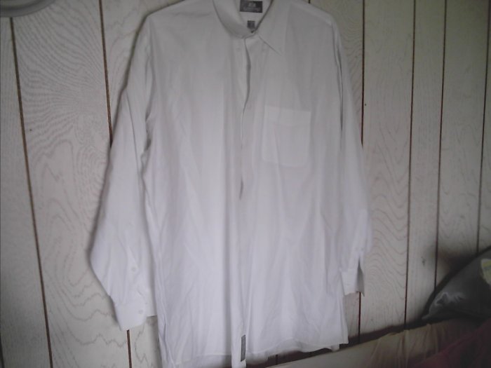 Mens Stafford White Button Down SHIRT size 18/35